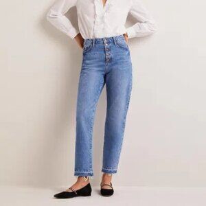 Boden High Rise Straight Leg Jeans EUC